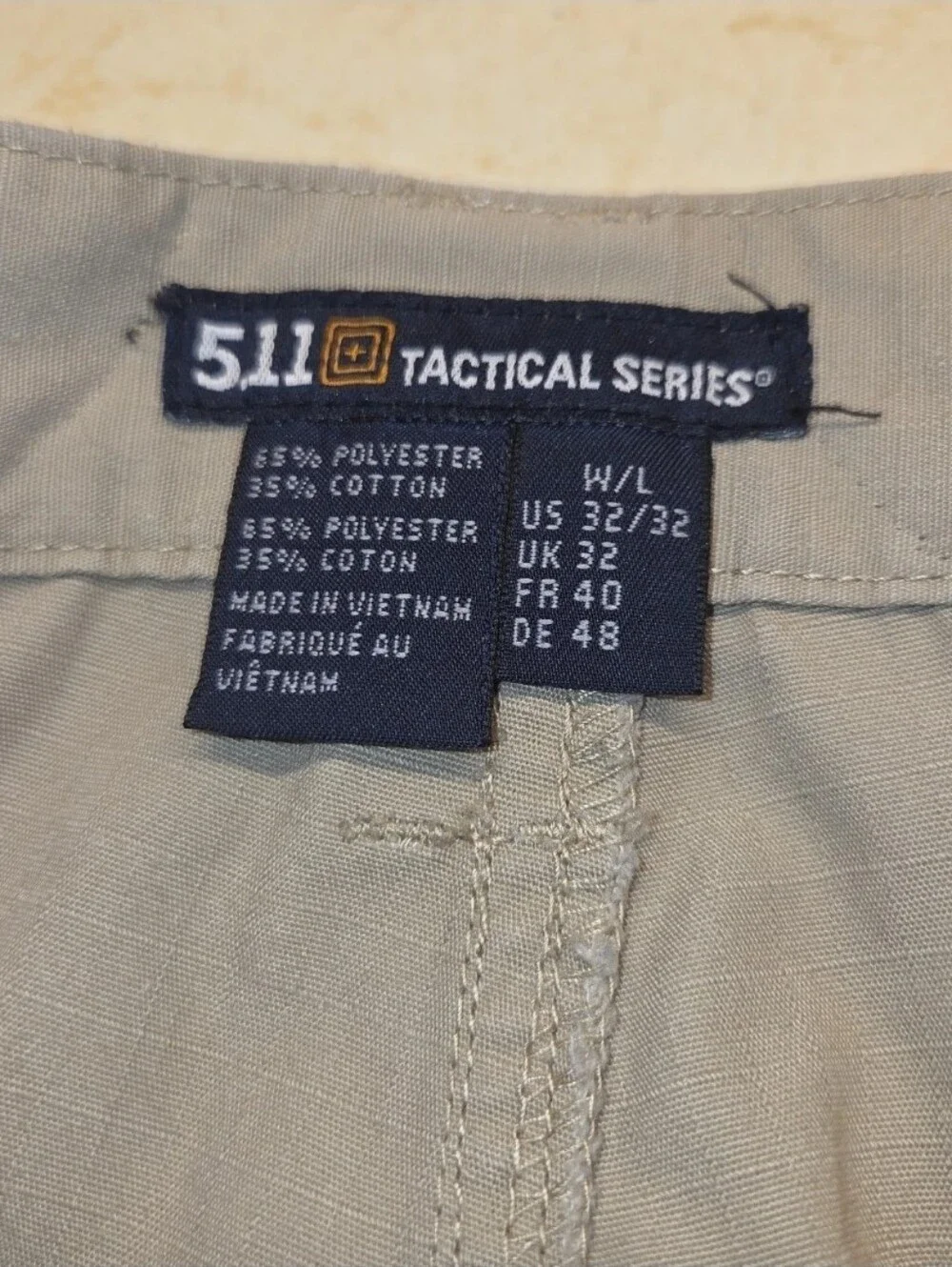 5.11 Tactical Pants Men's 32X32 Stretch Apex Khaki Beige Tan Utility 74434-055